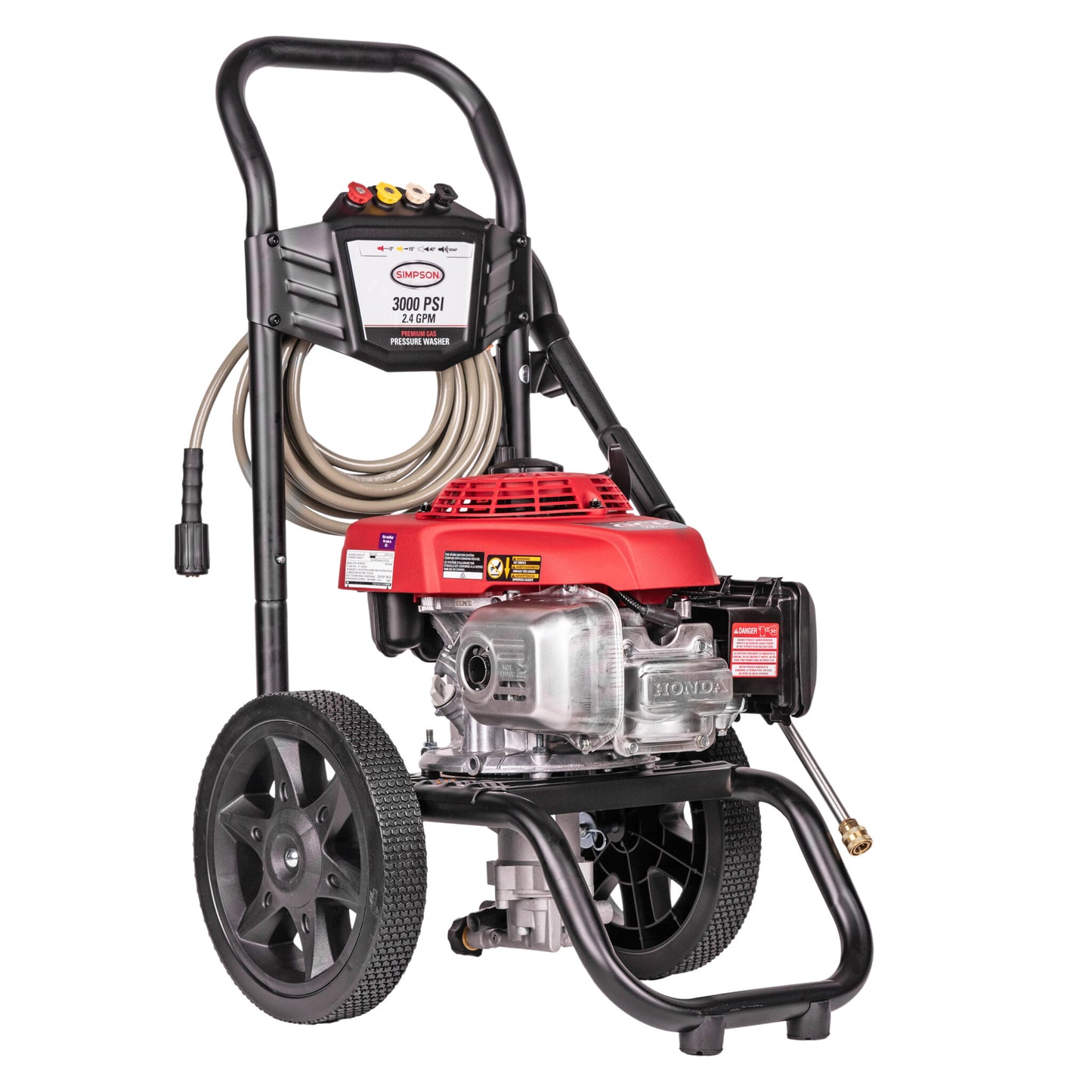 Simpson Mega Shop 3000 PSI at 2.4 GPM Honda GCV160 Cold Water Premium Residential Gas Pressure Washer Factory Serviced