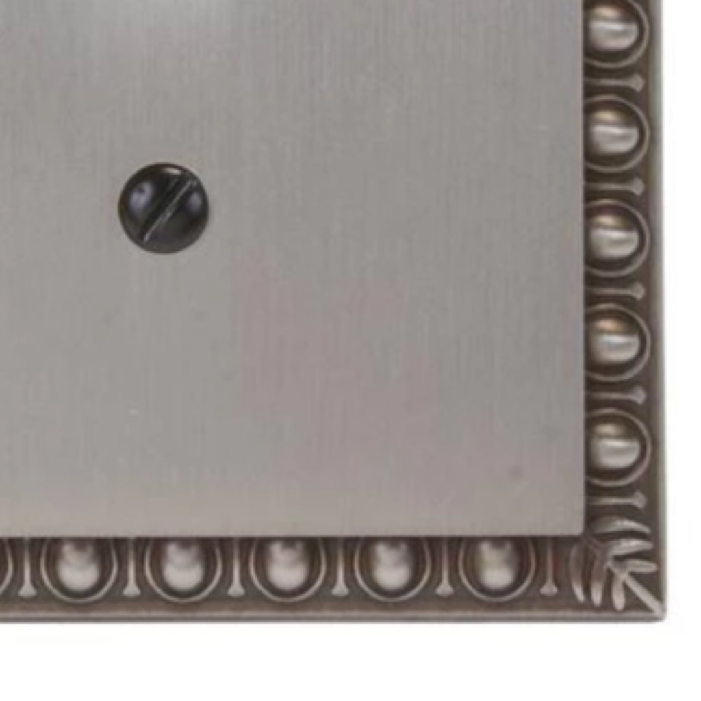 Amerelle Egg and Dart 3-Gang Toggle Wall Plate, Antique Nickel Damaged Box-outlets, switches, & plates-Tool Mart Inc.