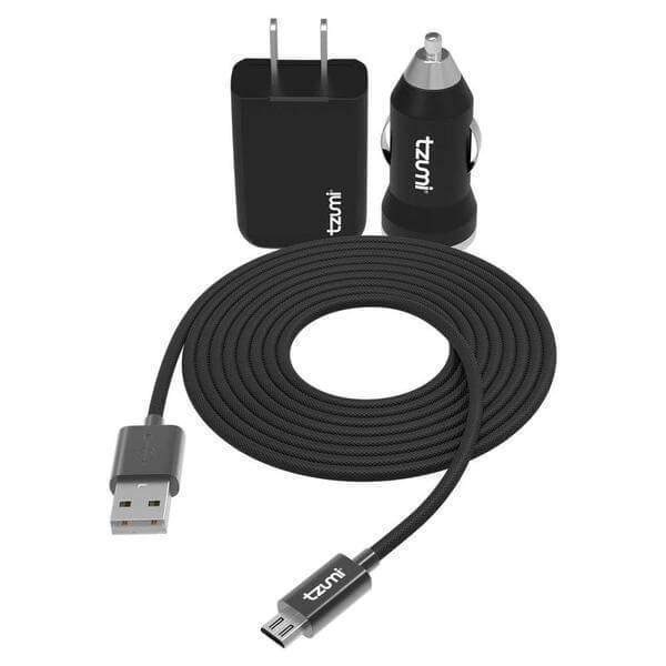 Auto/Home Charge Pack with Micro-USB Connector Damaged Package-Cell Phone Accessories-Tool Mart Inc.