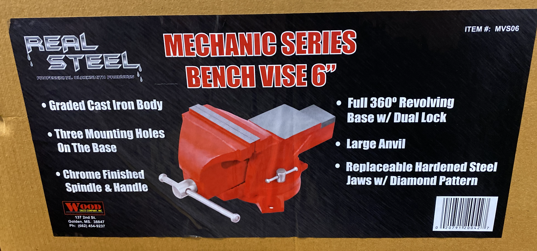 Bench Vise 6 Inch-pliers, plier sets, and vises-Tool Mart Inc.