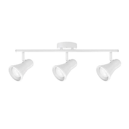 Clara Collection LED 3-Light White Glossy Track Damaged Box-Lighting-Tool Mart Inc.