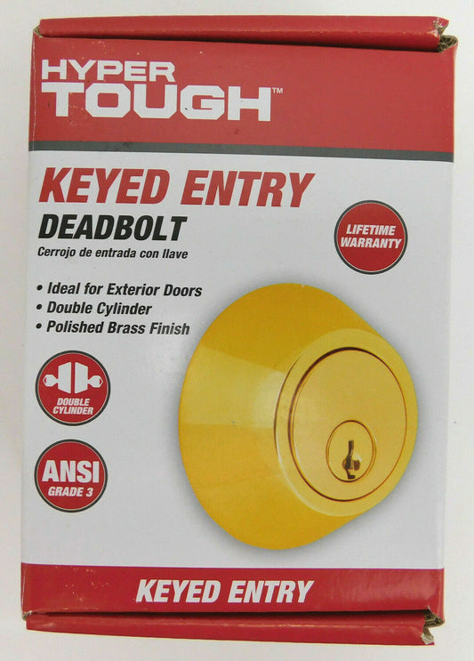 Hypertough Keyed Entry Deadbolt Damaged Box