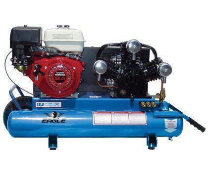 Eagle Gas Air Compressor 9HP Honda Twin Tank 10 Gallon Manual Start-eagle air compressors-Tool Mart Inc.