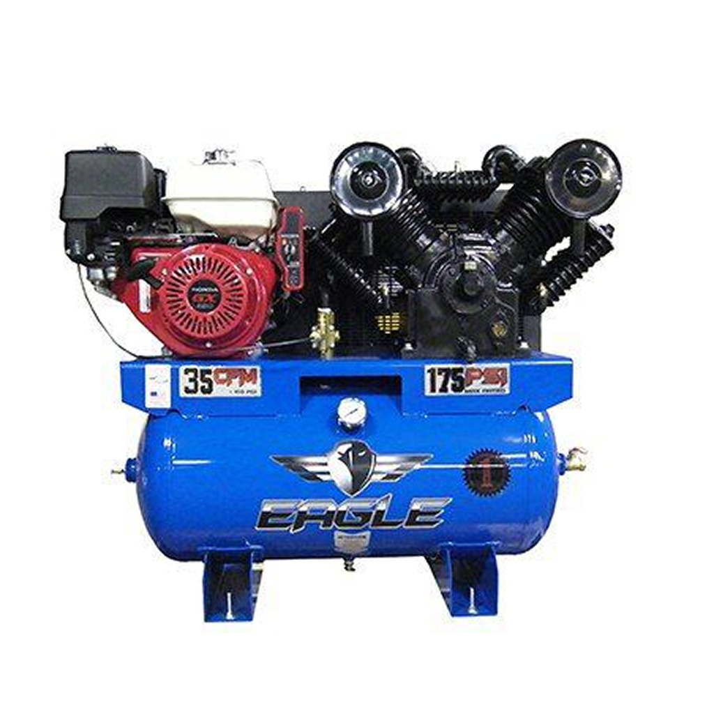 Eagle 13 Horsepower Electric Start Honda Engine 30 Gallon Air Compressor