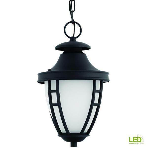 Fairview Collection 1-Light Outdoor Textured Black LED Hanging Lantern Damaged Box-Lighting-Tool Mart Inc.