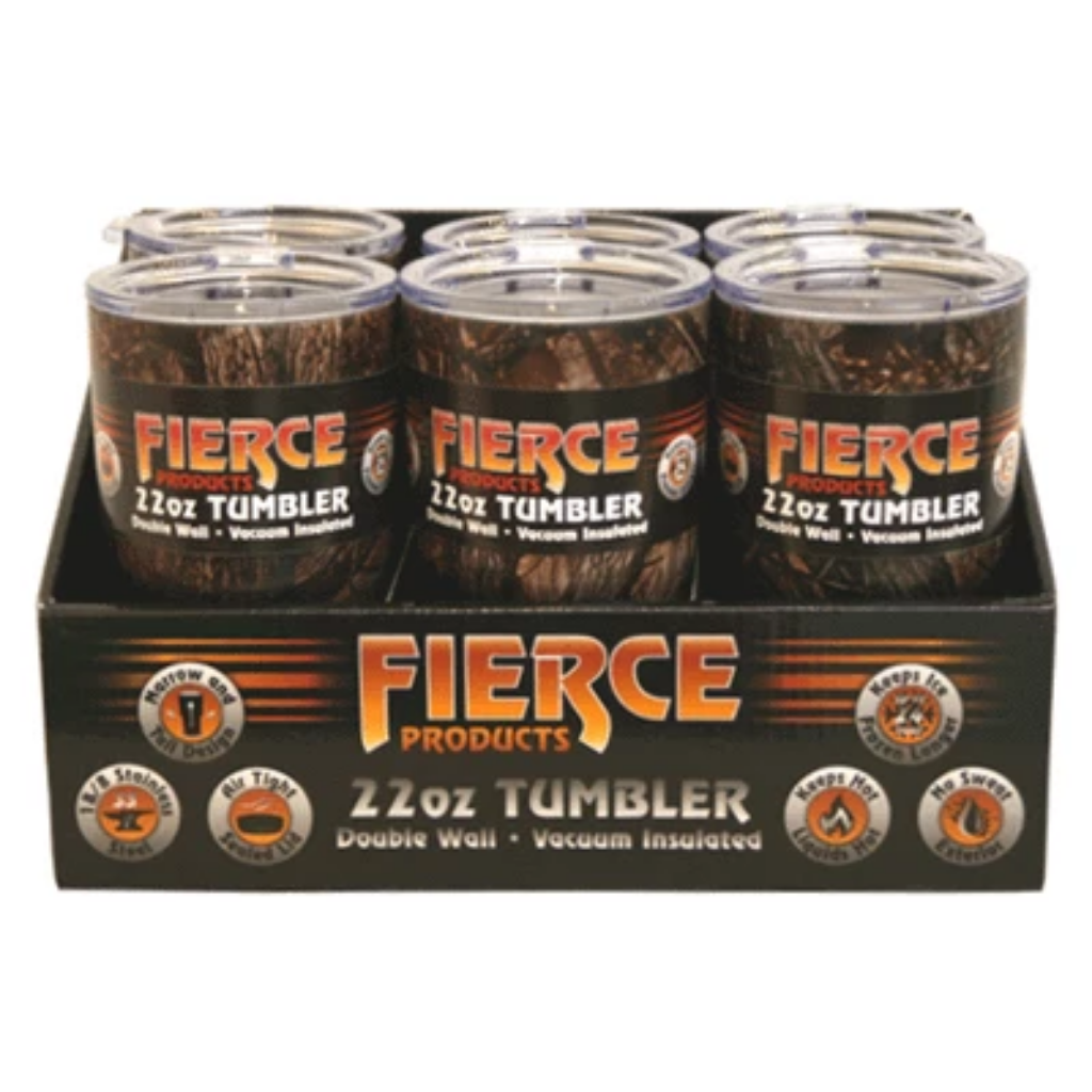 Fierce 22oz Camo Tumbler-coolers & drinkware-Tool Mart Inc.