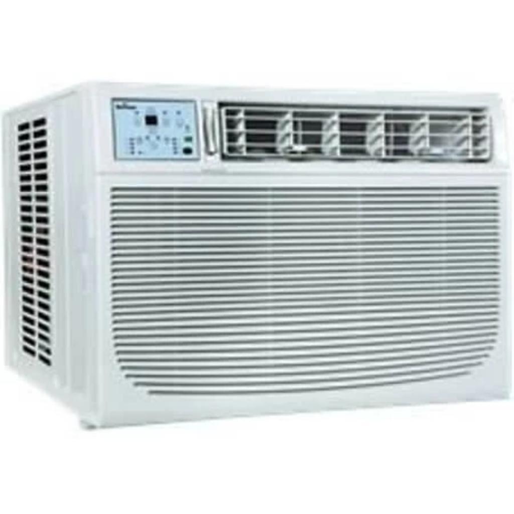 Garrison 2477803 R-410A Through-The-Window Heat/Cool Air Conditioner with Remote Control, 18000 BTU, White-fans, cooling, & heating-Tool Mart Inc.