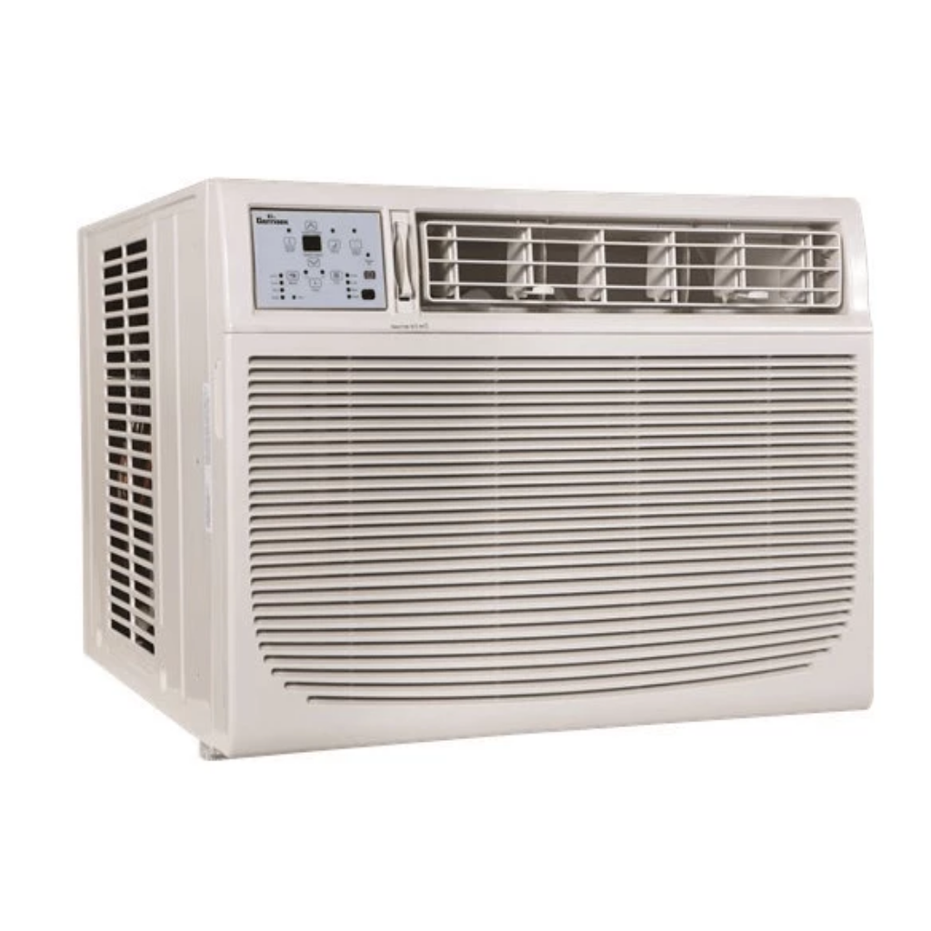 Garrison 2477803 R-410A Through-The-Window Heat/Cool Air Conditioner with Remote Control, 18000 BTU, White-fans, cooling, & heating-Tool Mart Inc.