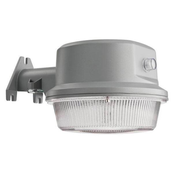 Gray Outdoor Integrated LED 4000K Area Light with Dusk to Dawn Photocell Damaged Box-security & motion sensor lights-Tool Mart Inc.