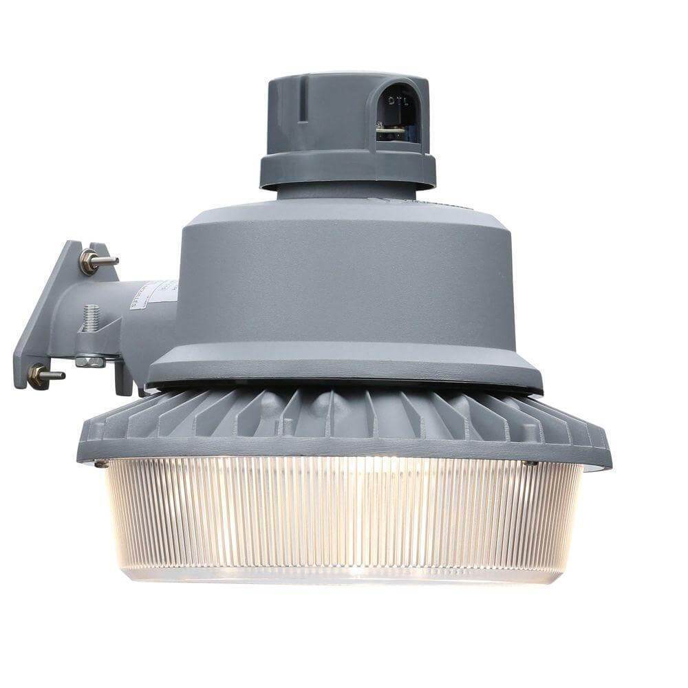 Gray outdoor integrated LED area light with dusk to dawn photocell damaged box-outdoor lighting-Tool Mart Inc.