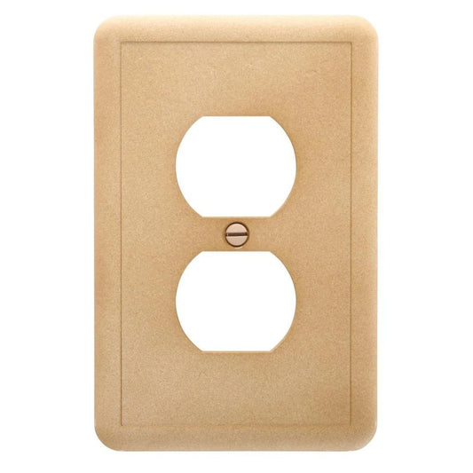 Hampton Bay 1 Duplex Outlet Wall Plate in Noche Damaged Box-outlets, switches, & plates-Tool Mart Inc.