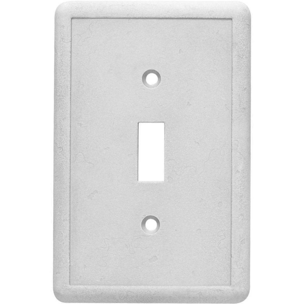 Hampton Bay 1-Gang Toggle Switch Plate Stone Grey Damaged Box-outlets, switches, & plates-Tool Mart Inc.