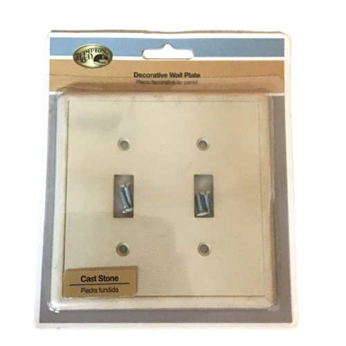 Hampton Bay 2 Toggle Switch Wall Plate Damaged Box