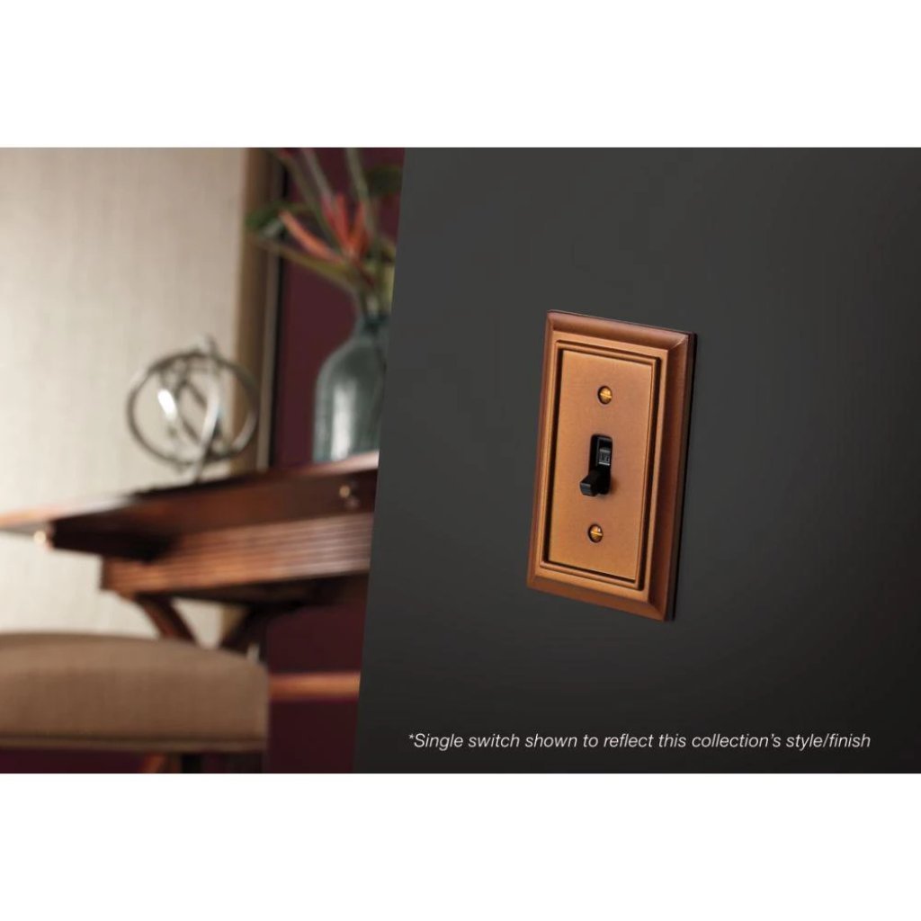 Hampton Bay Architectural Wood Decorative Single Switch Plate, Saddle Damaged Box-outlets, switches, & plates-Tool Mart Inc.
