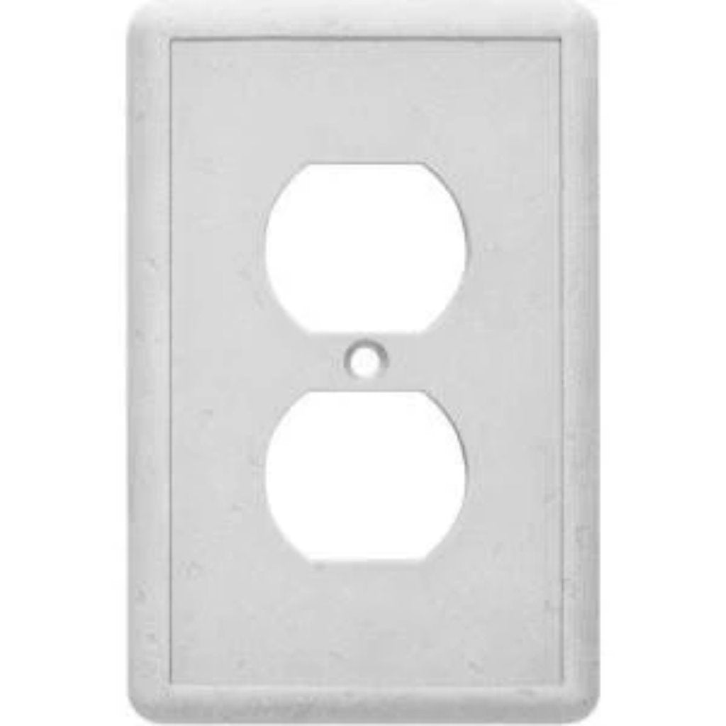 HamptonBay 1 Gang Duplex Wall Plate - Gray Damaged Box-outlets, switches, & plates-Tool Mart Inc.