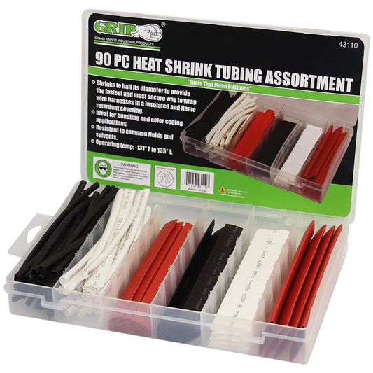 90 Piece Heat Shrink Wire Wrap Assortment