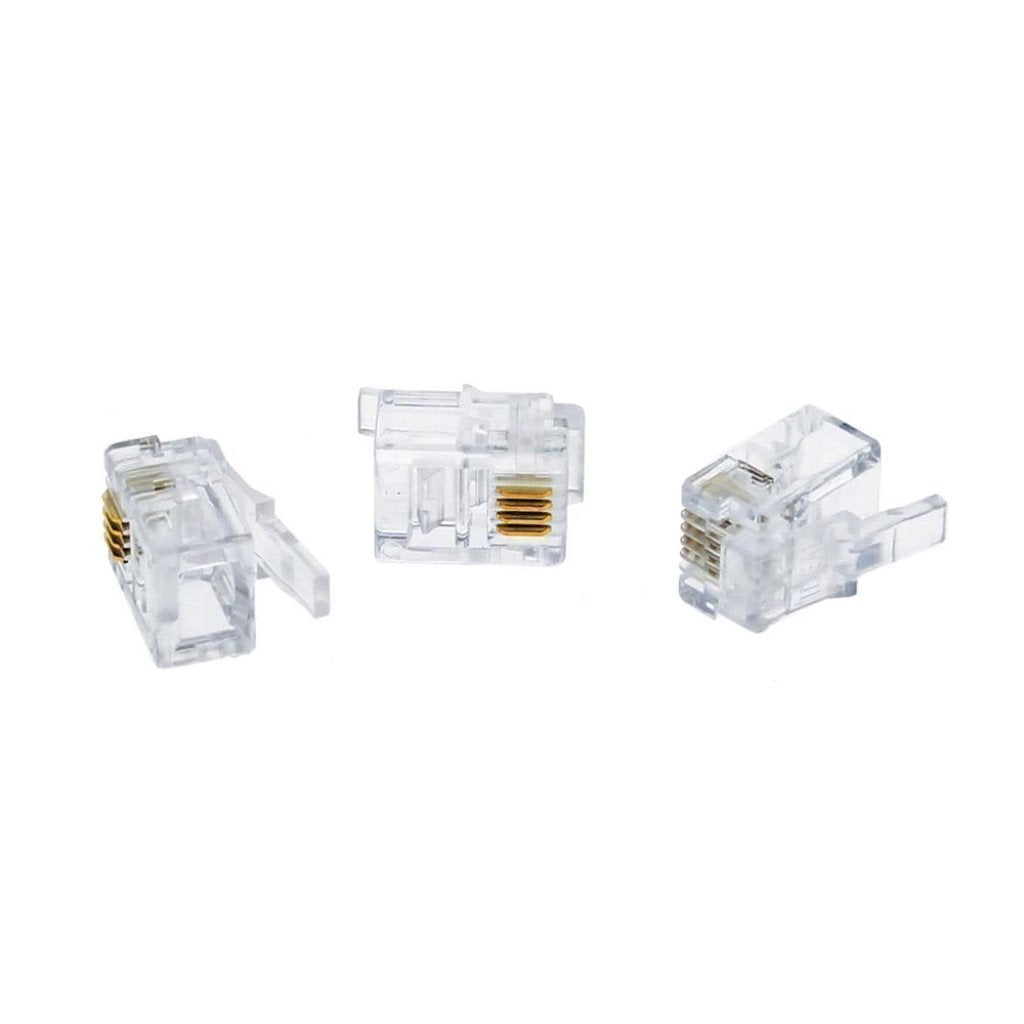 Copper Rj11 Modular Ideal RJ11 6P4C Modular Plugs (25-Pack) Damaged Box – Tool Mart Inc.