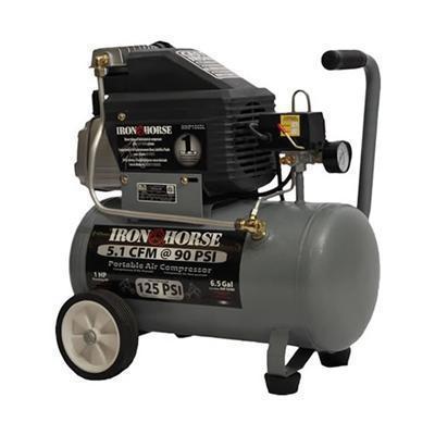 Iron Horse 1 HP 6.5 Gallon Air Compressor-iron horse air compressors-Tool Mart Inc.