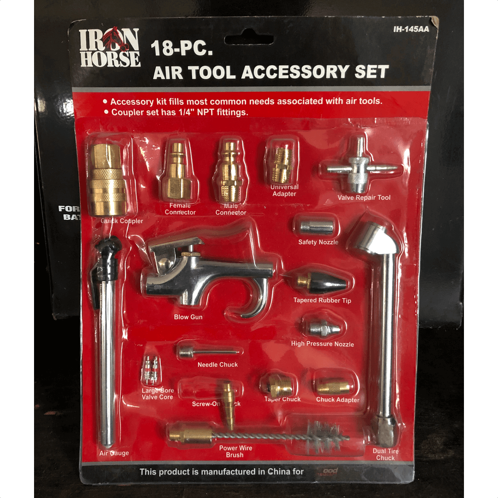 Iron Horse 18 PC Air Tool Accessory Kit-air tool accessories-Tool Mart Inc.