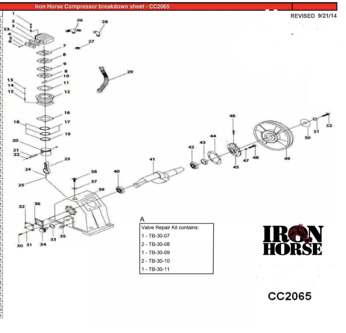 Iron Horse 6 Horse Power 10 Gallon Air Compressor Wheelbarrow-iron horse air compressors-Tool Mart Inc.