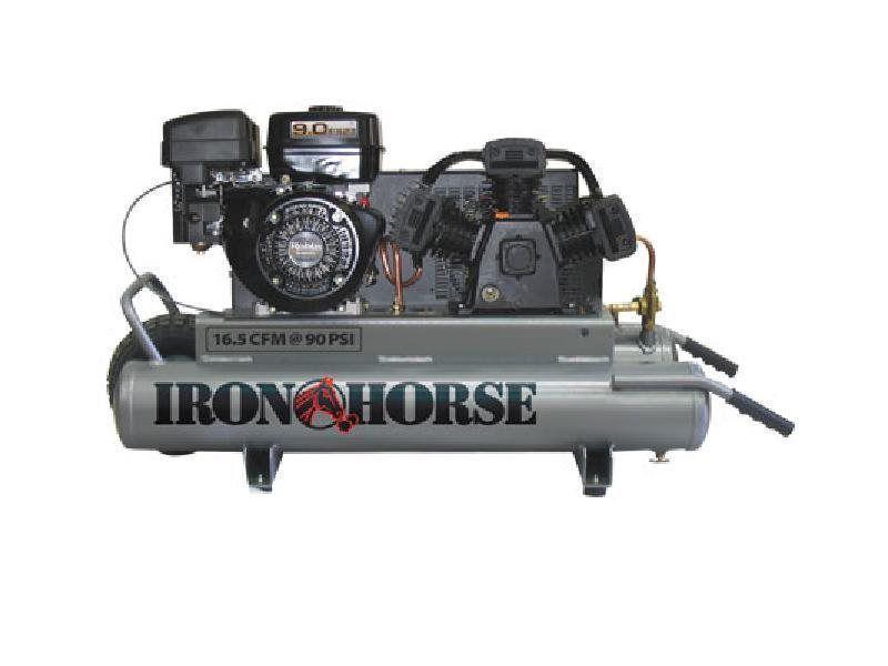Iron Horse Air Compressor 10 Gallon 8 Horsepower Briggs And Stratton Engine-iron horse air compressors-Tool Mart Inc.