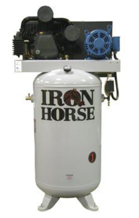 Iron Horse Air Compressor 80 Gallon With Magnetic Starter-iron horse air compressors-Tool Mart Inc.