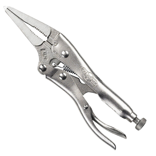 Irwin 6 Inch Long Nose Locking Pliers with Wire Cutter