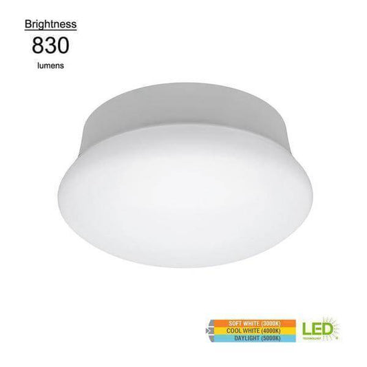 Lightbulb Replacement 7 in. Round 60-Watt Equivalent White Integrated LED Flush Mount with Color Changing Feature Damaged Box-Lighting-Tool Mart Inc.