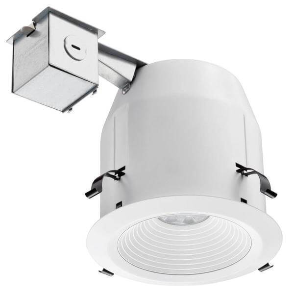 Lithonia Lighting LED 5 in. Recessed Matte White Baffle Kit Damaged Box-recessed fixtures-Tool Mart Inc.