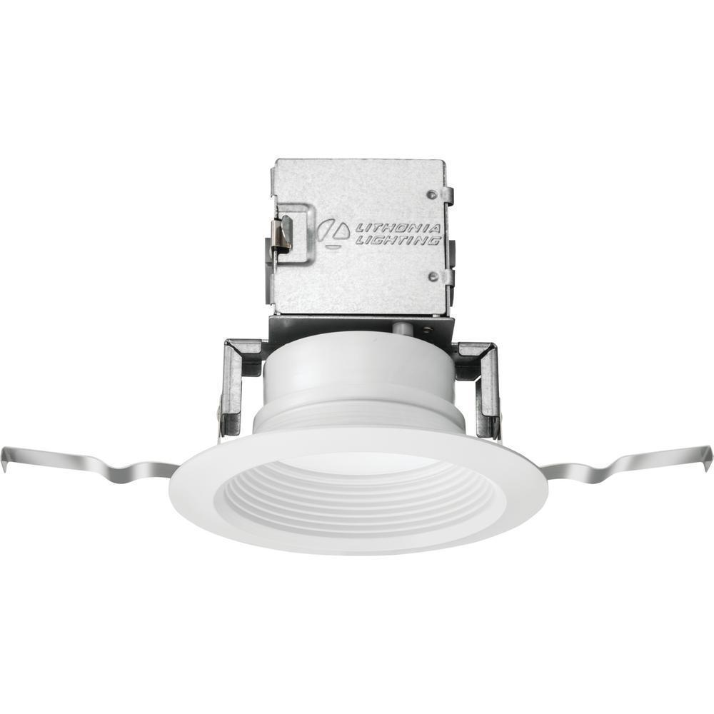 Lithonia OneUp 4 in. White Integrated LED Recessed Kit Damaged Box-recessed fixtures-Tool Mart Inc.