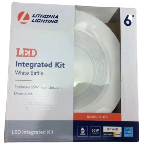 Lithonia Lighting One Up 6 inch White Integrated LED Recessed Kit Damaged Box