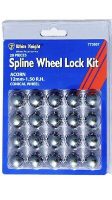White Knight Spline Wheel Lock Kit Damaged Box