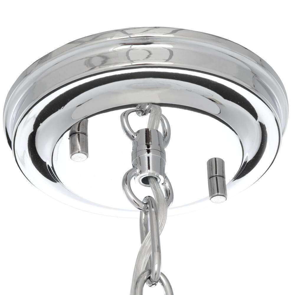Lucky collection polished chrome mini pendant with clear double prismatic glass damaged box-light-Tool Mart Inc.
