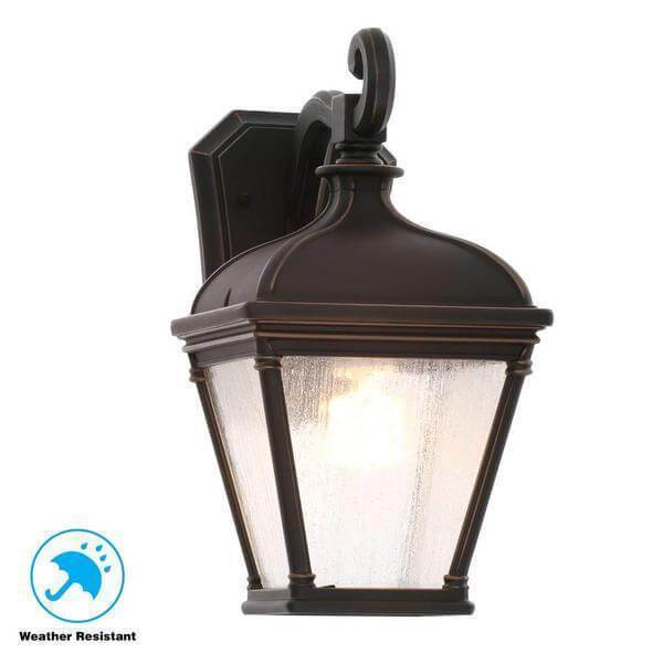 Malford Dark Rubbed Bronze Outdoor Wall Mount Lantern Damaged Box-outdoor lighting-Tool Mart Inc.