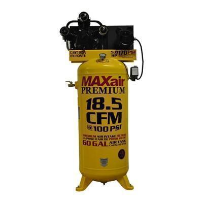 MAXair 5-HP 60-Gallon Single-Stage Air Compressor (208/230V 1-Phase)(out of stock 5-1-19)-max air air compressors-Tool Mart Inc.