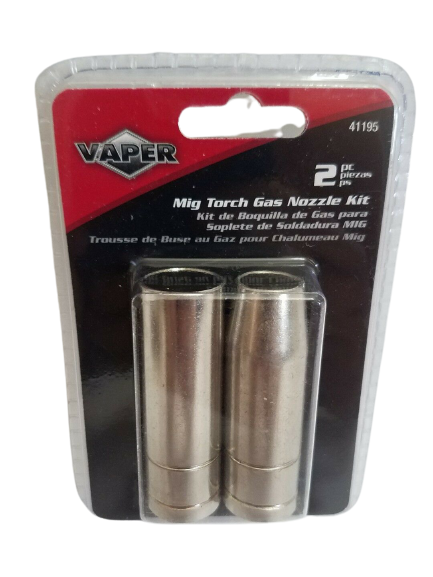 Mig Torch Gas Nozzle Kit 2 Piece By Vapor