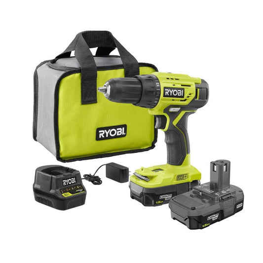 Ryobi One Plus 18V 2 Speed 1/2in Drill/Driver Kit With 2 Batteries Damaged Box
