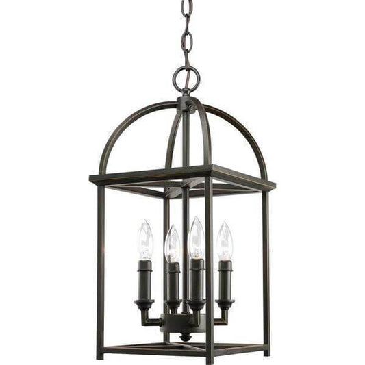 Piedmont Collection 4-Light Antique Bronze Foyer Pendant Damaged Box-Lighting-Tool Mart Inc.