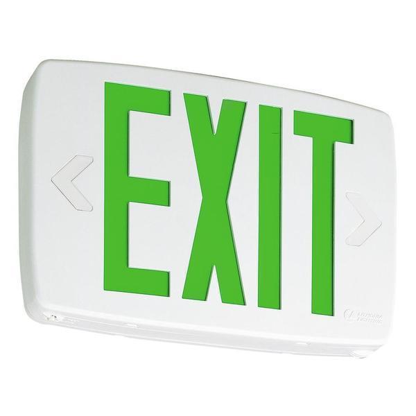 Quantum Thermoplastic LED Emergency Exit Sign Damaged Box-signs-Tool Mart Inc.