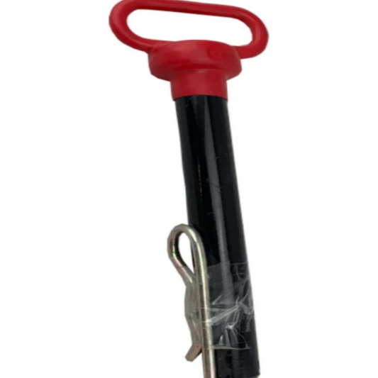 Red Handle Hitch With Hair Pin 1 1/4" x 8 1/2"-hitch pins & receivers-Tool Mart Inc.