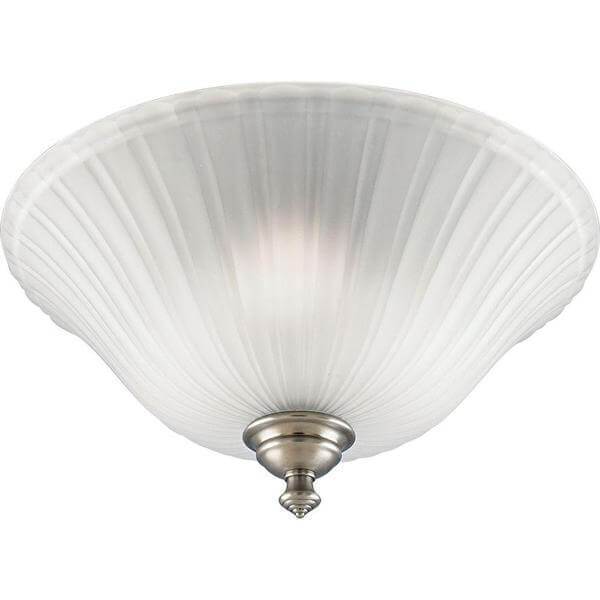 Renovations 3-Light Antique Nickel Semi-Flush Mount with Etched Glass Damaged Box-Lighting-Tool Mart Inc.