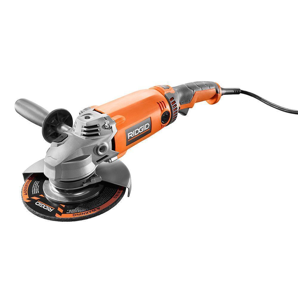 Ridgid 7" Twist Handle Angle Grinder Factory Serviced out of stock 6.18.19-power tools-Tool Mart Inc.