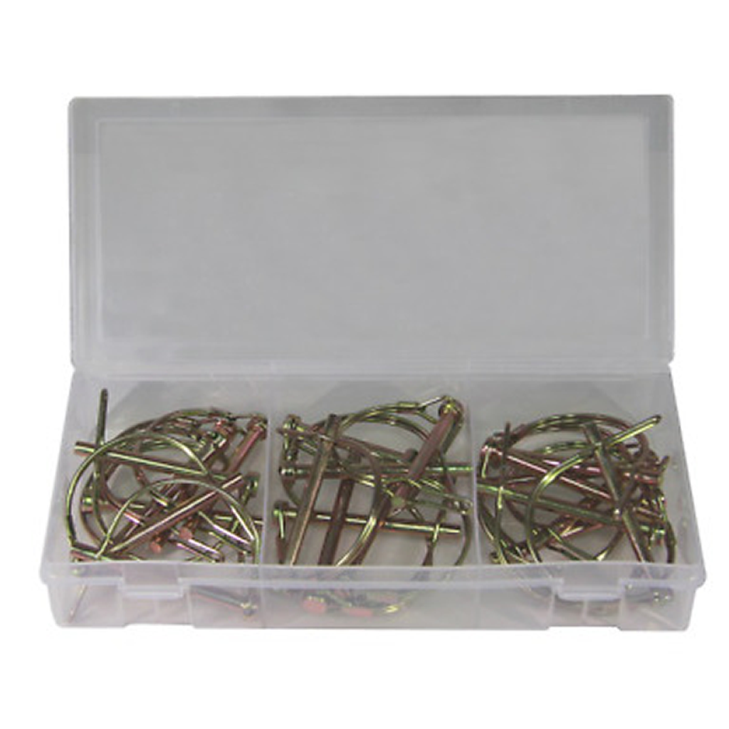 20 Piece Round PTO Pin Assortment 2 1 2 Inch  x 1 4 Inch