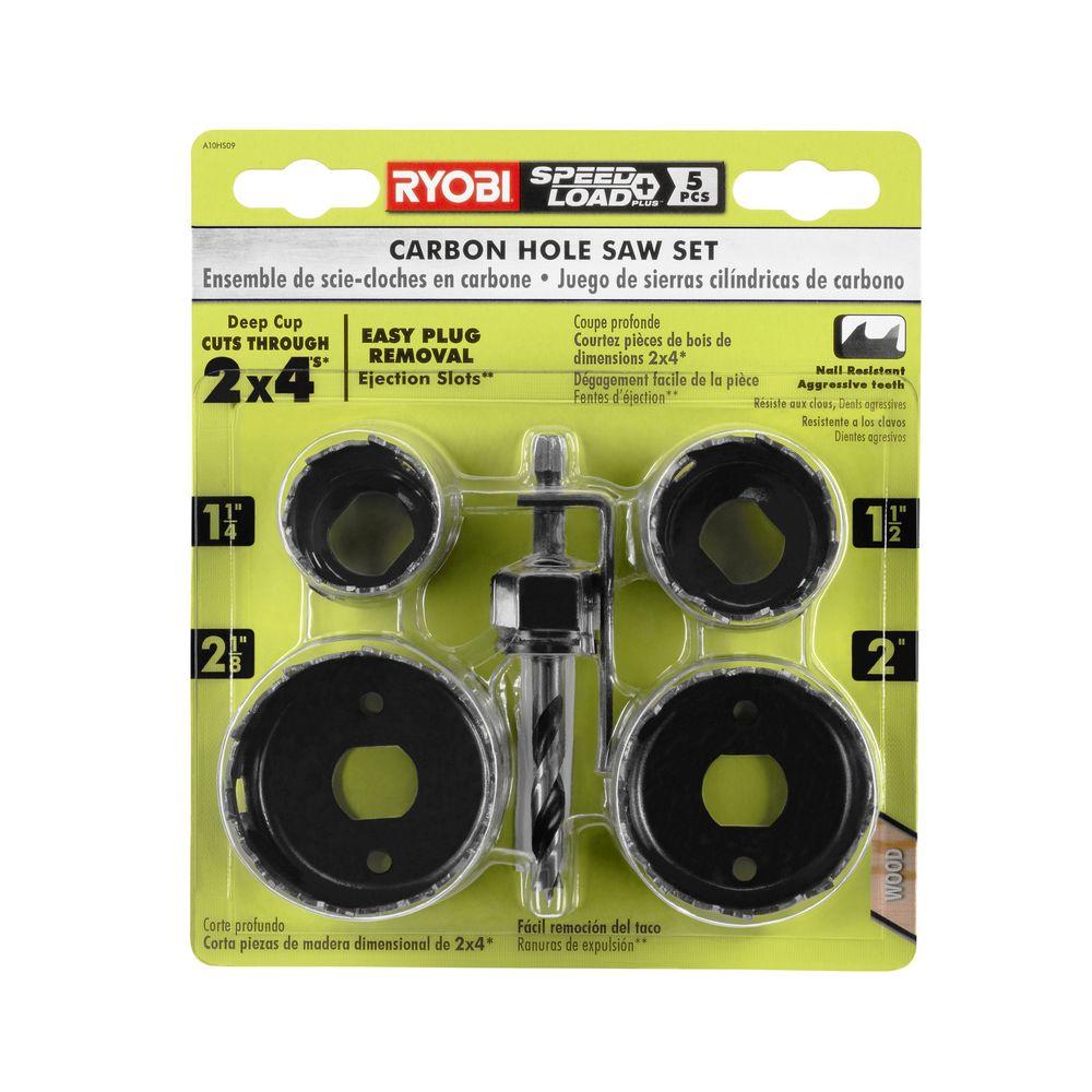 Ryobi Carbon Hole Saw Set (5-Piece) Damaged Package