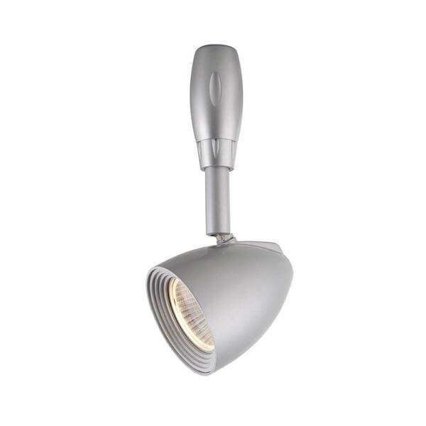 Silver LED Flex Track Lighting Fixture with Metal Shade Damaged Box-Lighting-Tool Mart Inc.