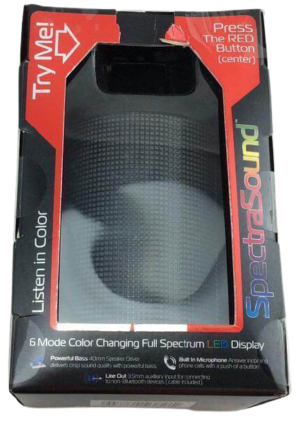 Spectra Sound Bluetooth Speaker Damaged Box Tool Mart Inc