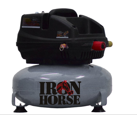 Three Gallon Pancake Iron Horse Air Compressor-iron horse air compressors-Tool Mart Inc.