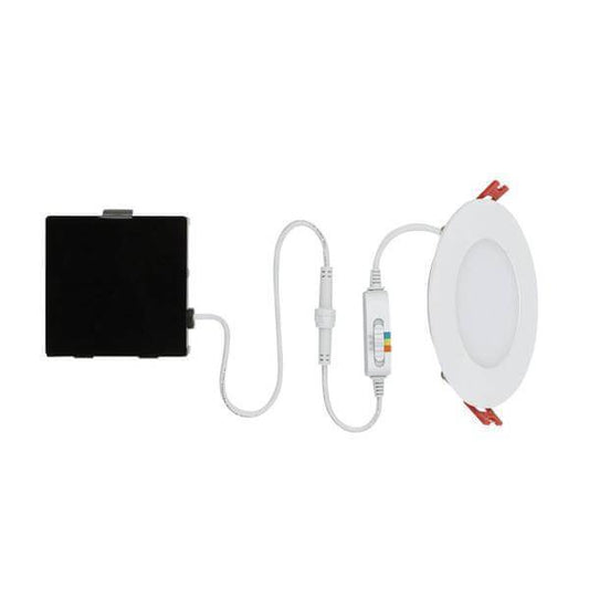 Ultra Slim 4 in. Color Selectable Canless LED Recessed Kit Damaged Box-recessed fixtures-Tool Mart Inc.
