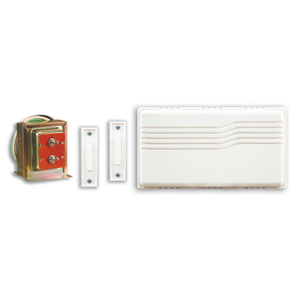 Wired door chime contractor kit damaged box-doorbells & clickers-Tool Mart Inc.
