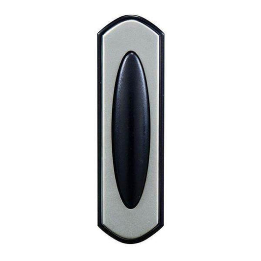 Wireless Battery Operated Push Button, Black and Satin Nickel Damaged Package-doorbells & clickers-Tool Mart Inc.